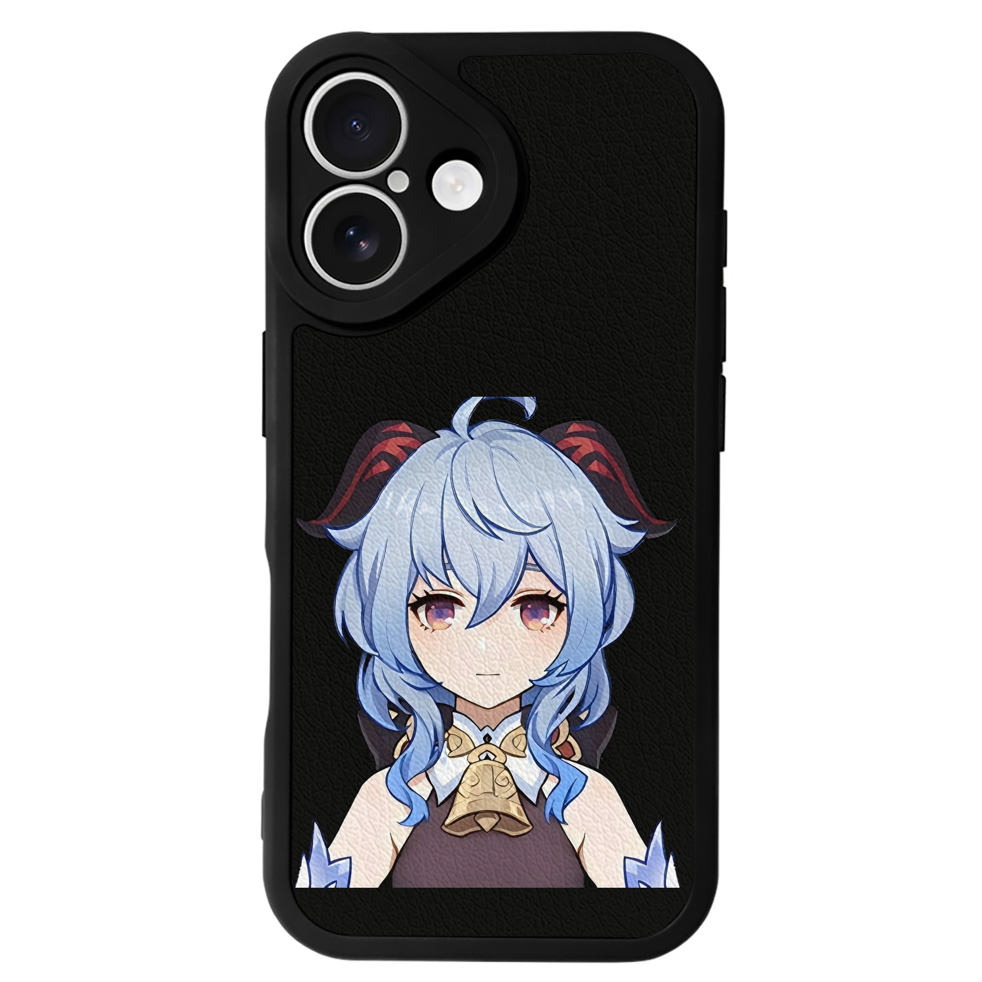 げんし神 甘雨 かんう genshin Ganyu 【iPhone 16シリーズ対応】シリコンスマホケース（レザー調） 材質：シリコン
